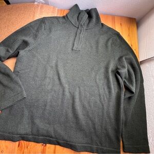 Banana republic extra fine merino wool emerald green sweater size xl